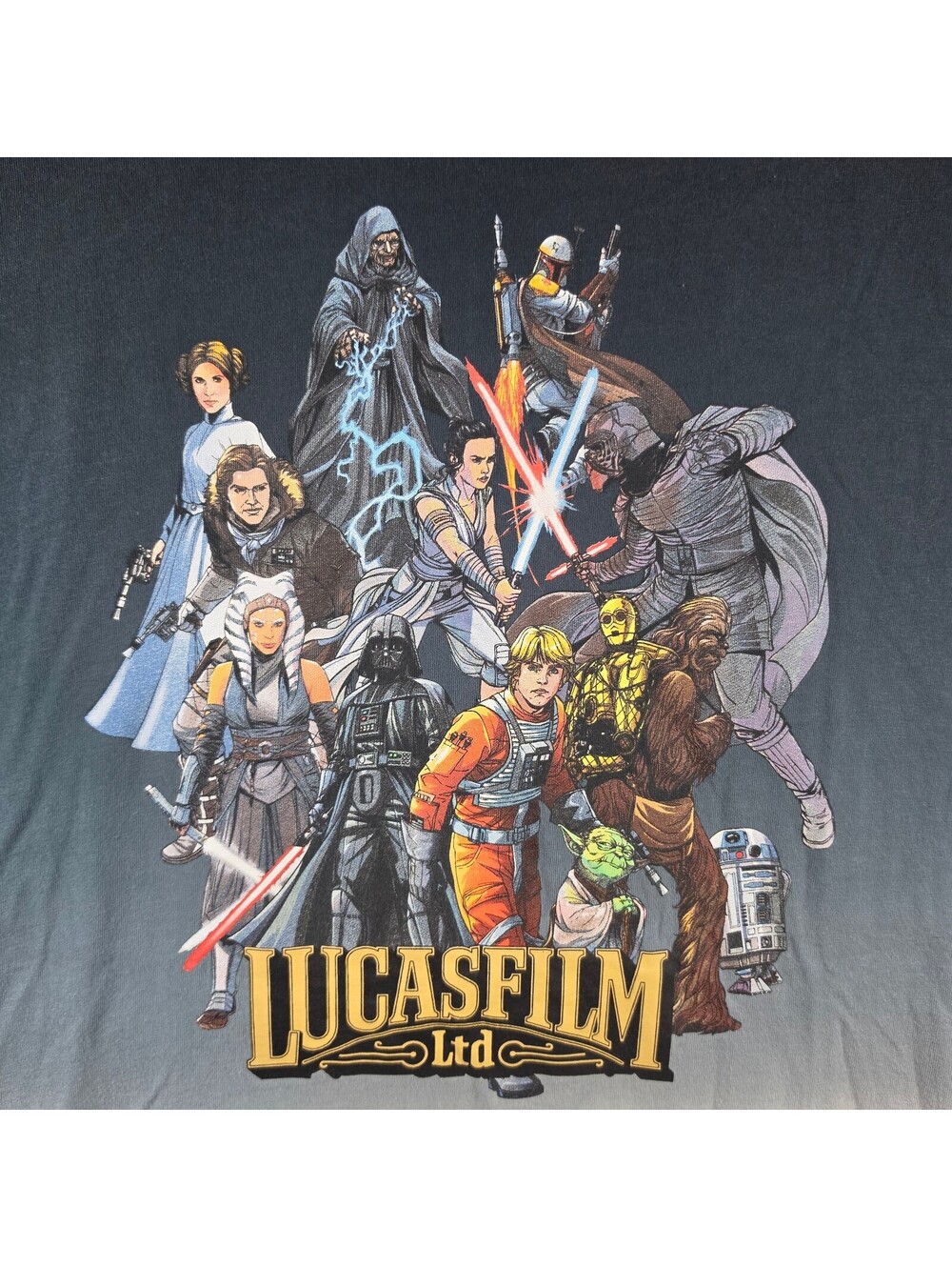Star Wars Lucasfilm Our Universe Men’s 2XL Graphic T-Shirt Black Cotton